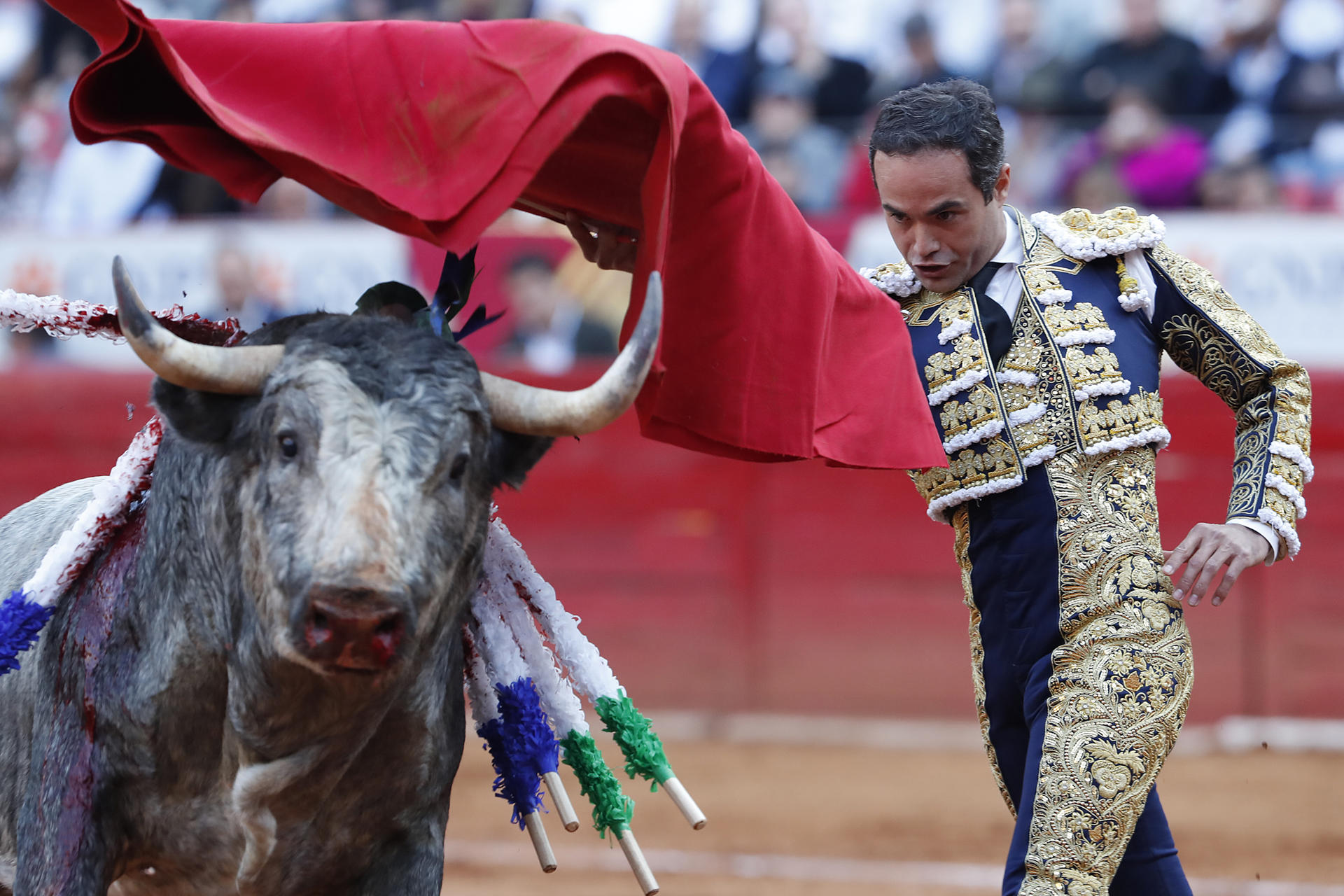 Buena lidia del mexicano Juan Pablo Sánchez en la Plaza México